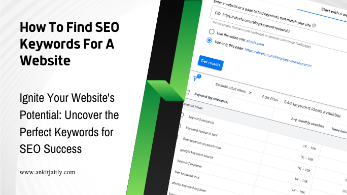 How To Find SEO Keywords For A Website